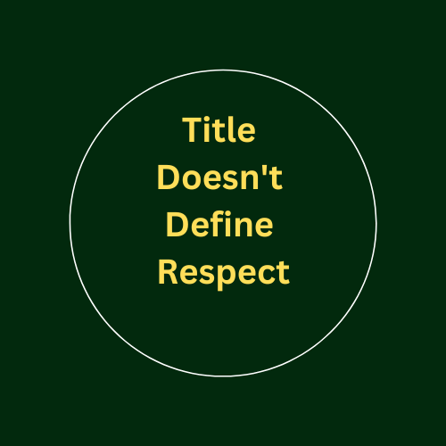 Title not define respect